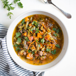 Instant Pot Minestrone (Whole30, No-Beans)