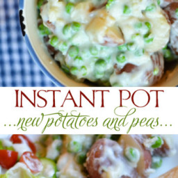 INSTANT POT NEW POTATOES AND PEAS