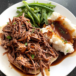 Instant Pot Open-Faced Hot Beef Sandwiches Recipe