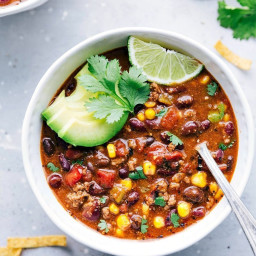 Instant Pot or Crockpot BEST EVER Taco Chili