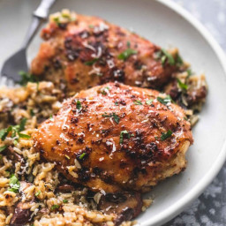 Instant Pot Parmesan Chicken and Rice with Mushrooms