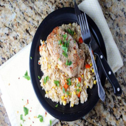 Instant Pot Pork Chops With Sweet Corn Risotto