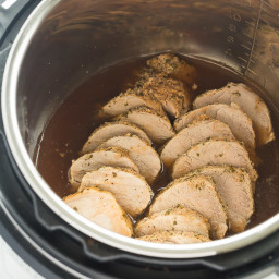 Instant Pot Pork Tenderloin with Garlic Herb Rub