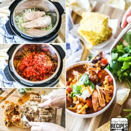 {Instant Pot} Pressure Cooker Chicken Chili · Easy Family Recipes