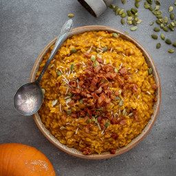 Instant Pot Pumpkin Risotto With Bacon