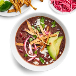 Instant Pot Red Bean and Quinoa Soup With Taco Fixins