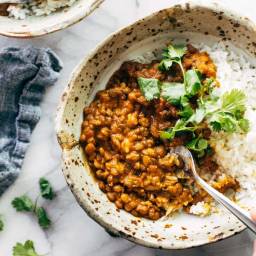 Instant Pot Red Curry Lentils