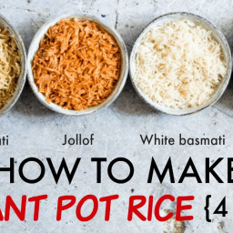 Instant Pot Rice – 4 Ways + Video Tutorial {Vegan, Gluten-Free}
