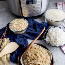 Instant Pot Rice - how to make rice perfectly (White Rice or Brown Rice)