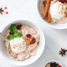 Instant Pot Rice Pudding with Dried Cranberries