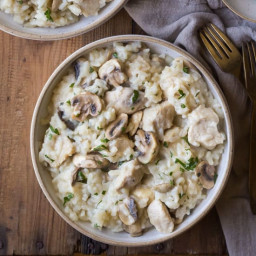 Instant Pot Risotto with Chicken and Mushrooms