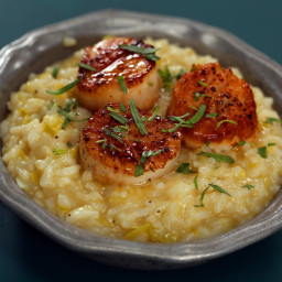 Instant Pot Risotto with Seared Scallops