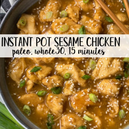 Instant Pot Sesame Chicken: Whole30, Paleo, GF