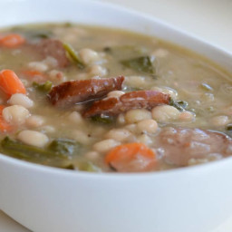 Instant Pot Soup with Smoked Sausage, White Bean & Vegetables
