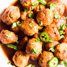 Instant Pot Spicy BBQ Turkey Meatballs