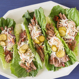 Instant Pot Sweet-and-Smoky Brisket Lettuce Wraps