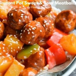 Instant Pot Sweet and Sour Meatballs (Video) » Foodies Terminal
