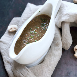 Instant Pot Vegan Mushroom Gravy - No Oil