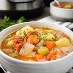 Instant Pot Vegetable Soup - Vegan