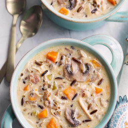 Instant Pot Wild Rice Soup with Chicken