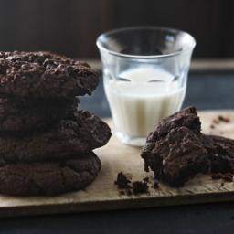 Intense chocolate cookies
