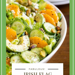 Irish Flag Clementine Cucumber Salad
