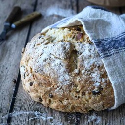 Irish Soda Bread with Currants and Apricots