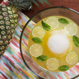 Isla Bonita Punch (Sparkling Pineapple-Rum Punch) Recipe