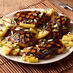 Island-Spiced, Pineapple-Glazed Grilled Chicken Breasts
