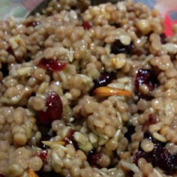 Israeli Couscous with Cranberries, Walnuts, and Sunflower Seeds Recipe
