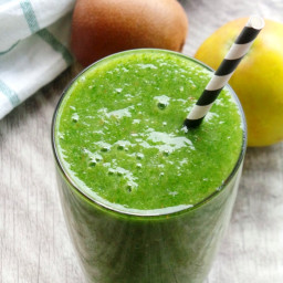 It's a Green Smoothie With Kiwi and Apples, Cheers!