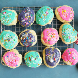 Italian Anise Cookies With Icing and Sprinkles