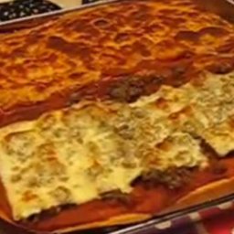 Italian Bread Pizza--sausage and Pepperoni