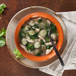 Italian Chicken Soup with Kale and Gnocchi