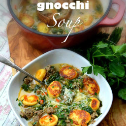 Italian Gnocchi Soup aka Zuppa Toscana