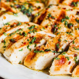 Italian Marinated Chicken is an easy and super flavorful entree the whole f