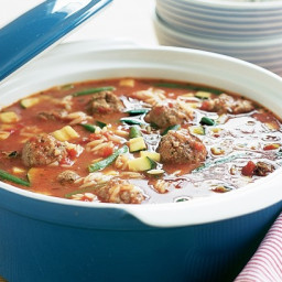 Italian meatball soup