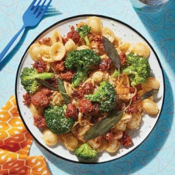 Italian Pork Sausage & Broccoli Pasta with Fried Sage