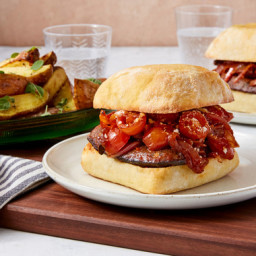 Italian Sausage & Pepper Sandwiches with Roasted Prince of Orange Potat