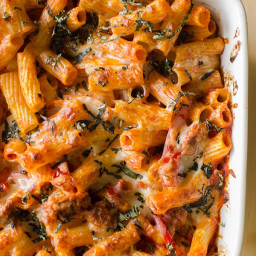 Italian Sausage and Pepper Baked Pasta