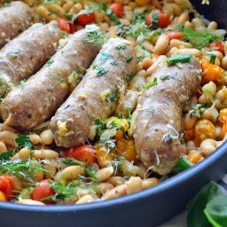Italian Sausage and White Beans Skillet Recipe