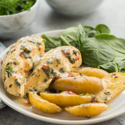 Italian Slow Cooker Chicken and Potatoes