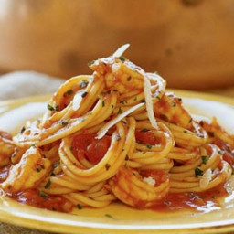 Italian-style Shrimp with Spaghetti