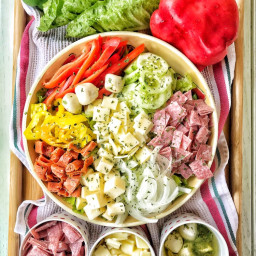 Italian Sub Salad Two Ways