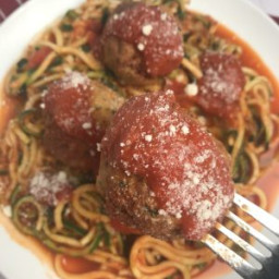 Italian Turkey Meatballs and Zoodles