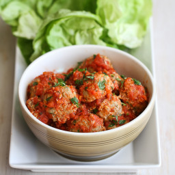 Italian Turkey, Quinoa and Zucchini Meatballs Recipe in Lettuce Wraps