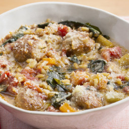 Italian Wedding Soupwith Pork Meatballs