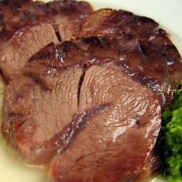 Italian Boiled Beef Roast with Rustic Green Sauce - pressure cooker recipe