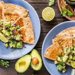 Jackfruit Quesadilla with Cubanelle Peppers and Avocado Salsa Fresca