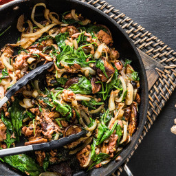 Jackfruit Shiitake Stir-fry with Quinoa and Spinach